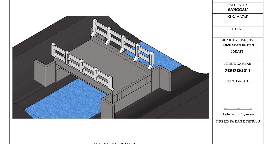 Detail Gambar Autocad Jembatan Beton Nomer 38