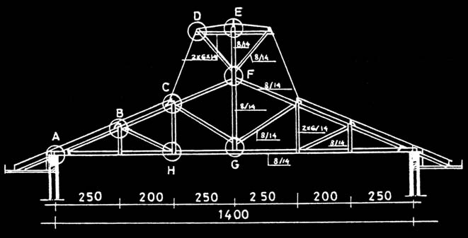 Detail Gambar Autocad Konstruksi Atap Joglo Dari Baja Berat Nomer 7