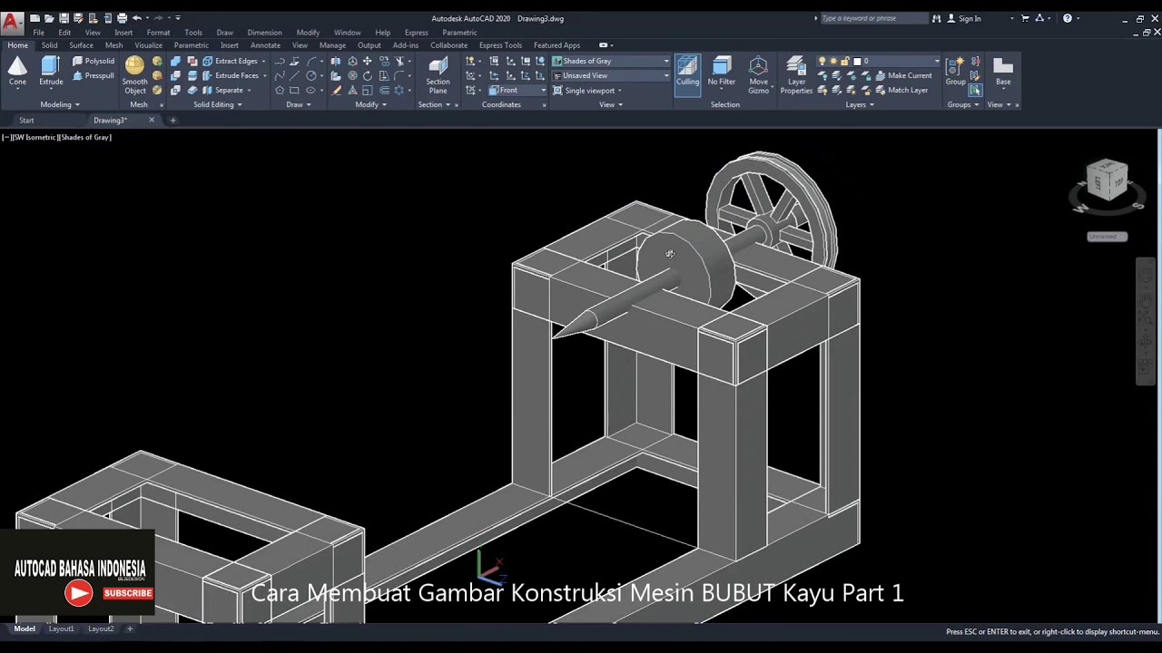 Detail Gambar Autocad Mesin Nomer 17