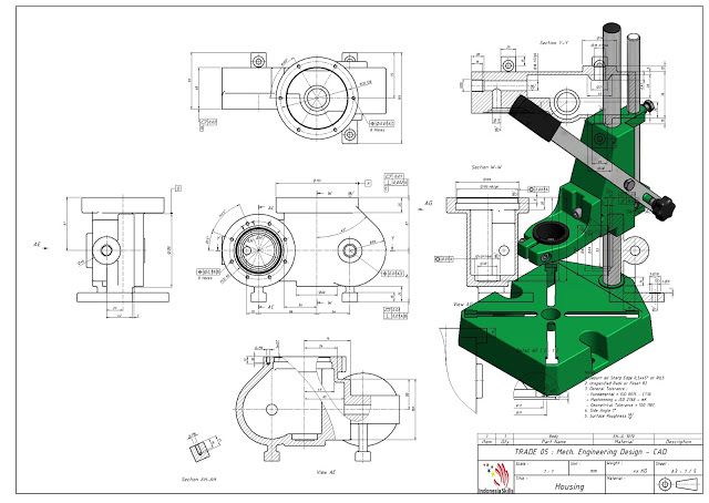 Detail Gambar Autocad Mesin Nomer 31