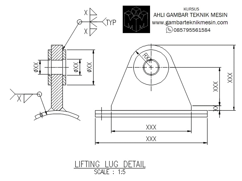 Detail Gambar Autocad Mesin Nomer 34