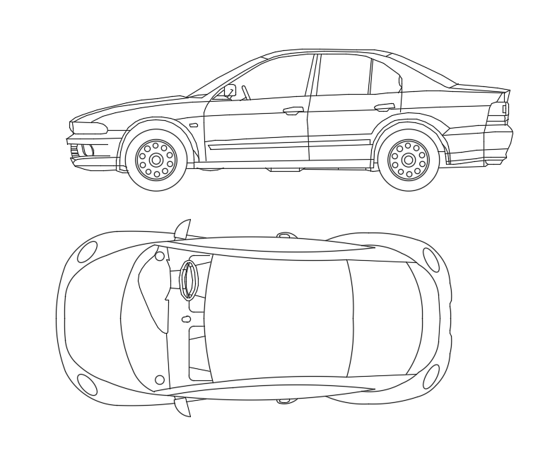 Detail Gambar Autocad Mobil Nomer 56