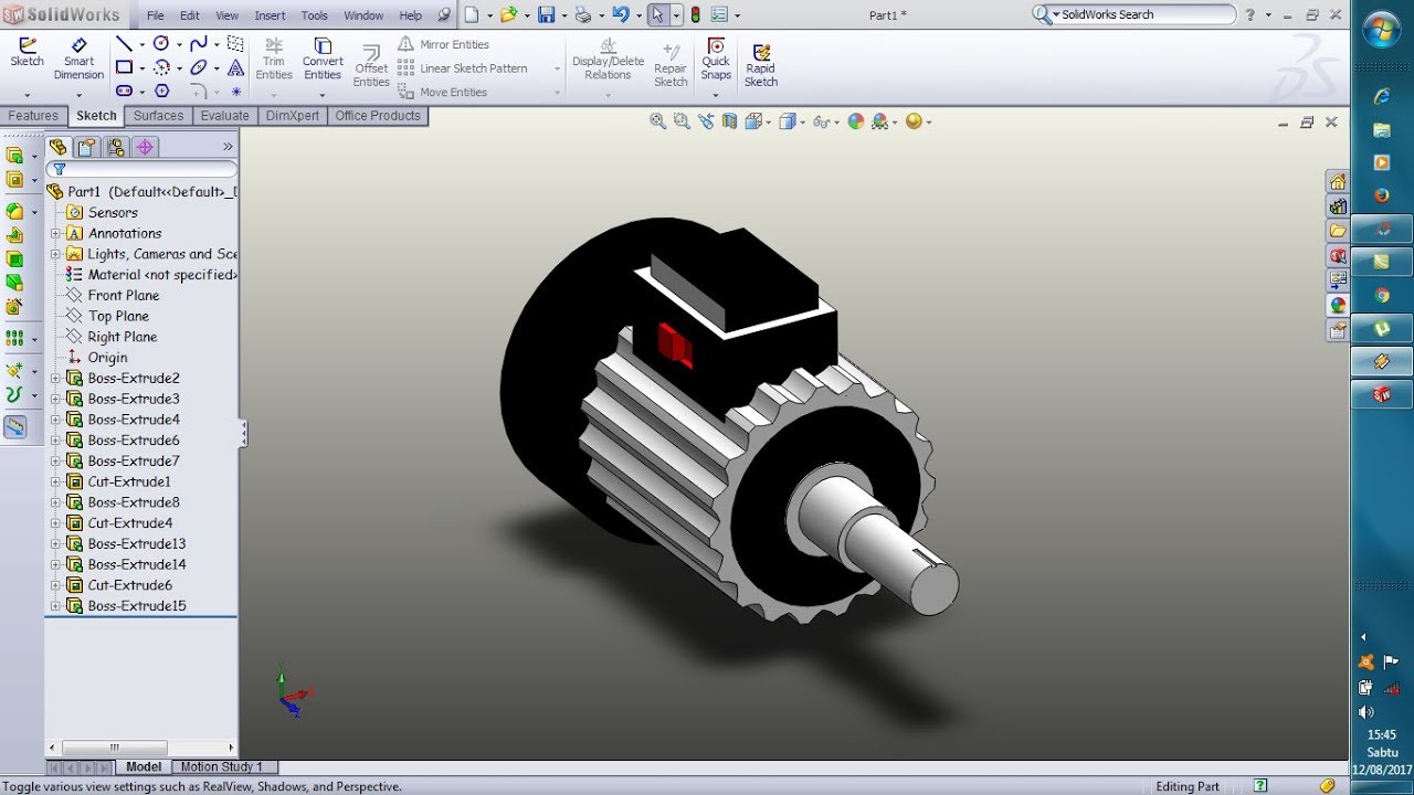 Detail Gambar Autocad Motor Listrik Nomer 3