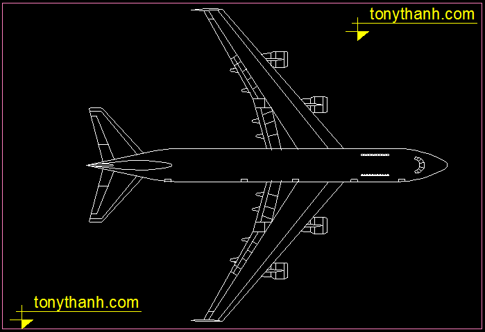 Detail Gambar Autocad Pesawat Nomer 2