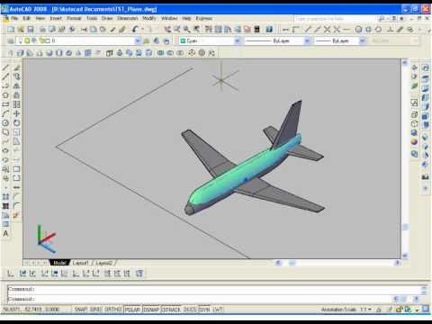 Detail Gambar Autocad Pesawat Nomer 12