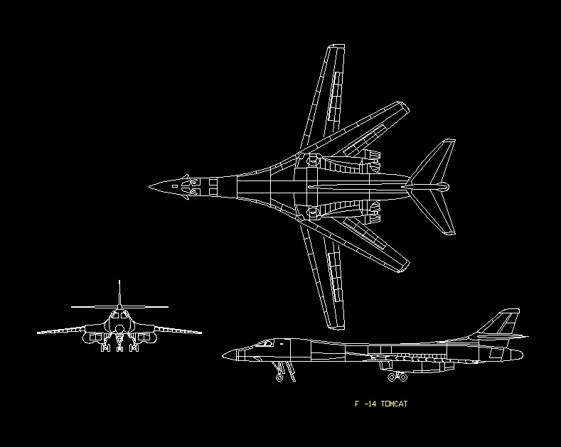 Detail Gambar Autocad Pesawat Nomer 17