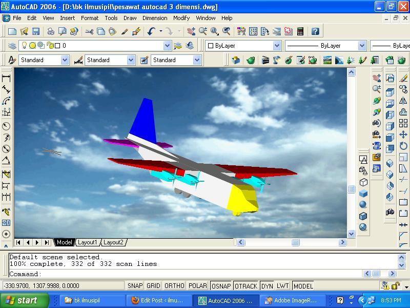 Detail Gambar Autocad Pesawat Nomer 31