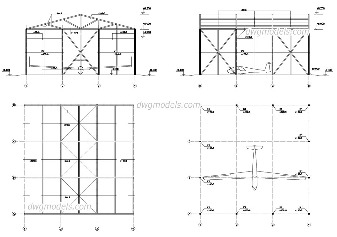 Detail Gambar Autocad Pesawat Nomer 33