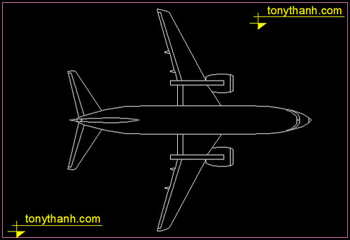 Detail Gambar Autocad Pesawat Nomer 5