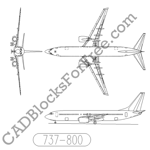 Detail Gambar Autocad Pesawat Nomer 7