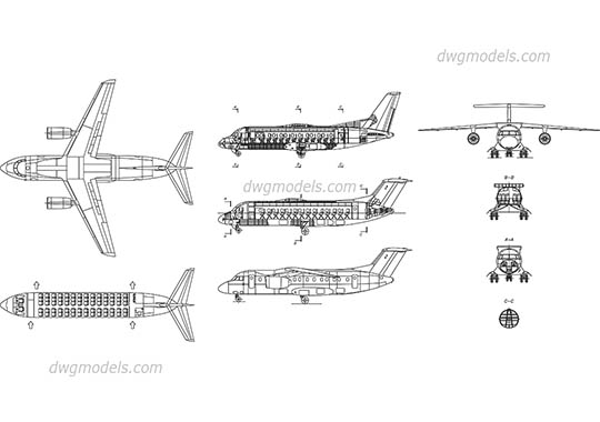 Detail Gambar Autocad Pesawat Nomer 10