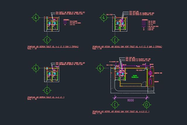 Detail Gambar Autocad Pipa Sni Potongan Nomer 4