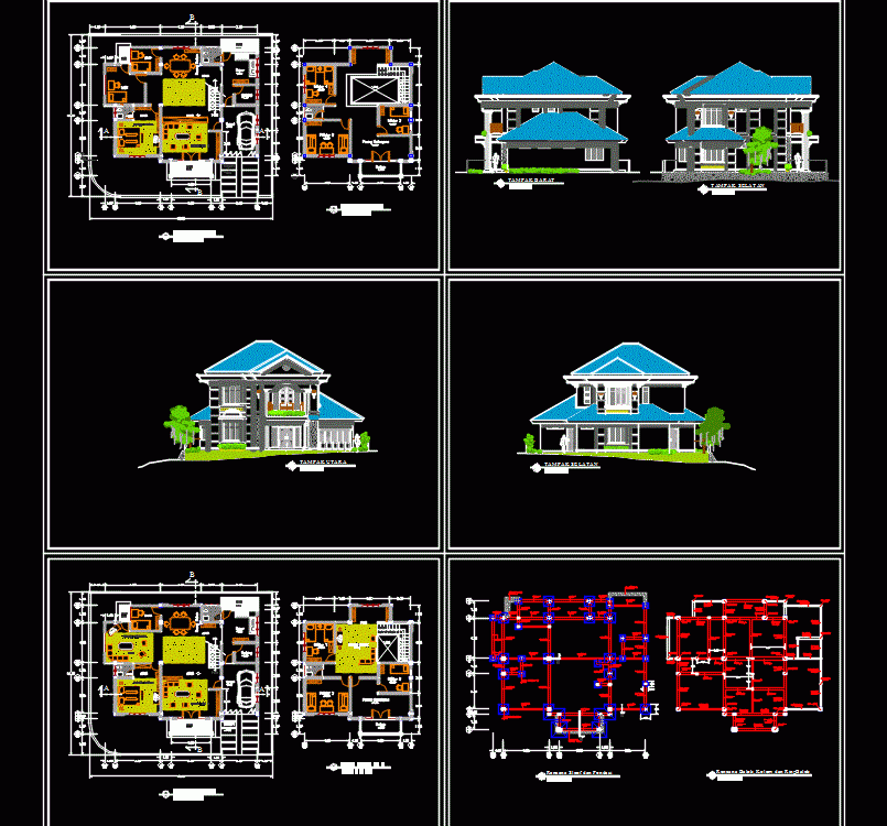 Detail Gambar Autocad Rumah Nomer 8