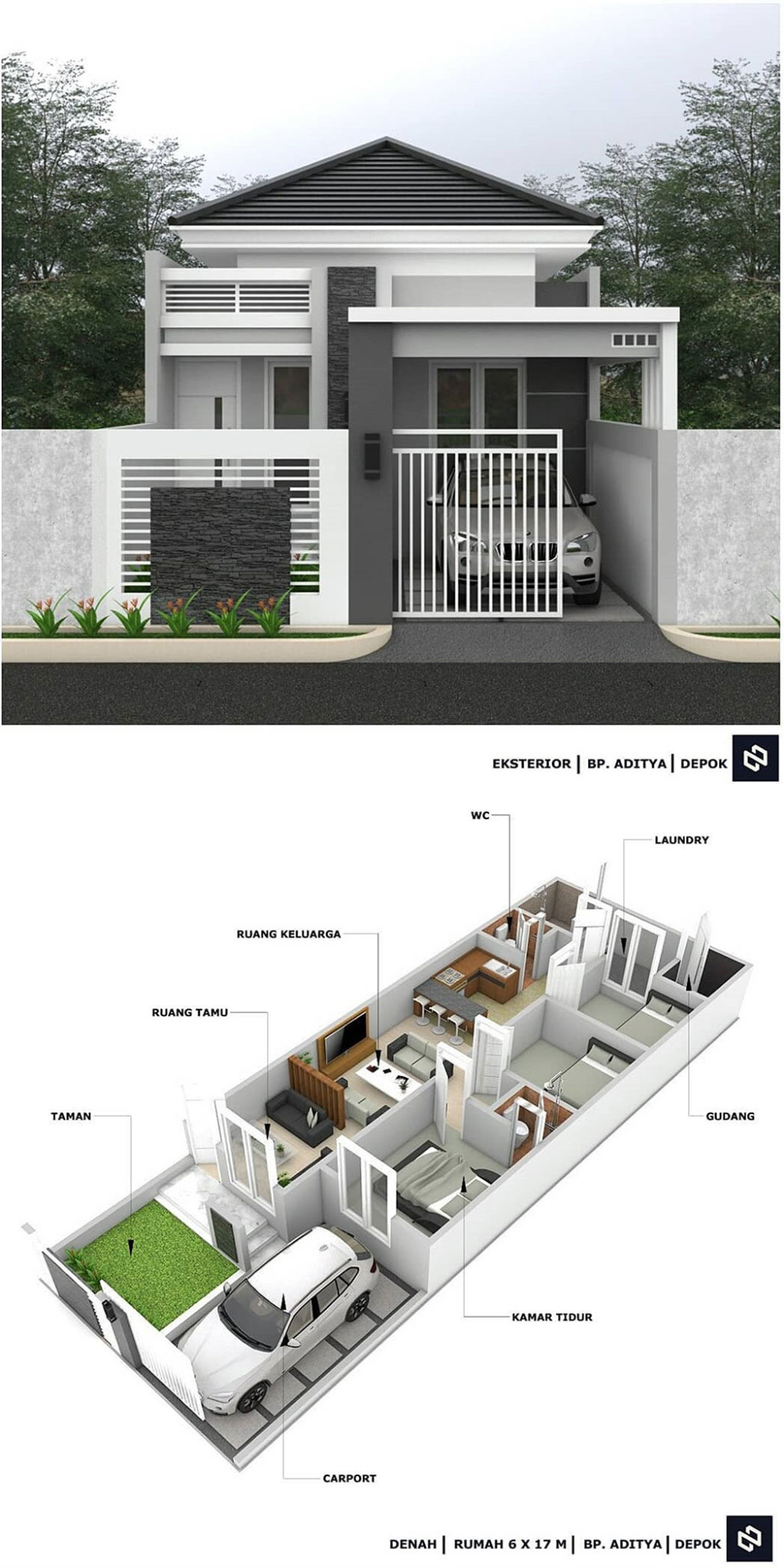 Detail Gambar Autocad Rumah Tipe 42 Nomer 51