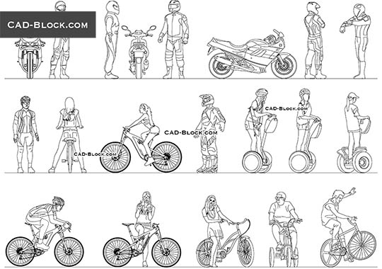 Detail Gambar Autocad Sepeda Motor Dwg Nomer 11