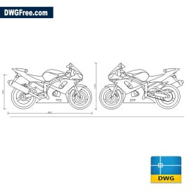 Detail Gambar Autocad Sepeda Motor Dwg Nomer 15