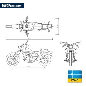 Detail Gambar Autocad Sepeda Motor Dwg Nomer 8