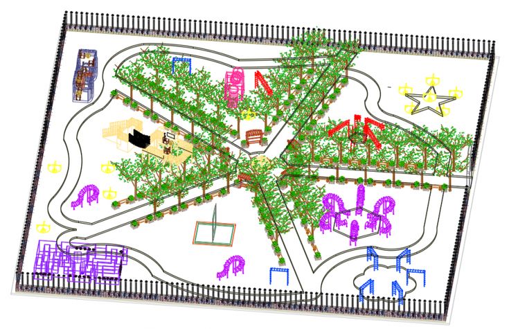 Detail Gambar Autocad Taman Kota Nomer 22