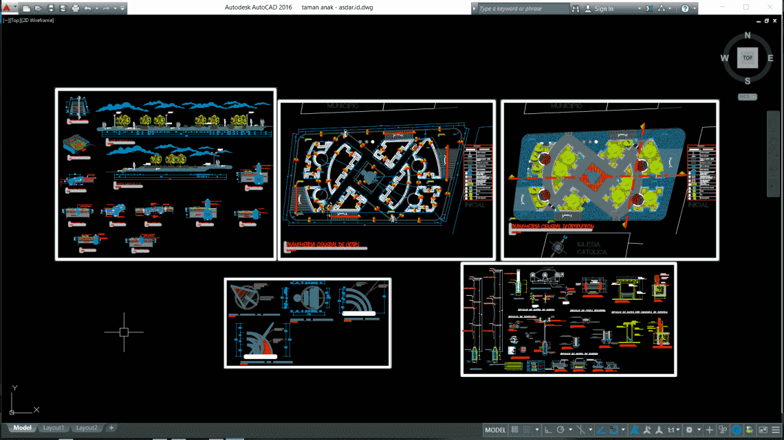 Detail Gambar Autocad Taman Kota Nomer 5