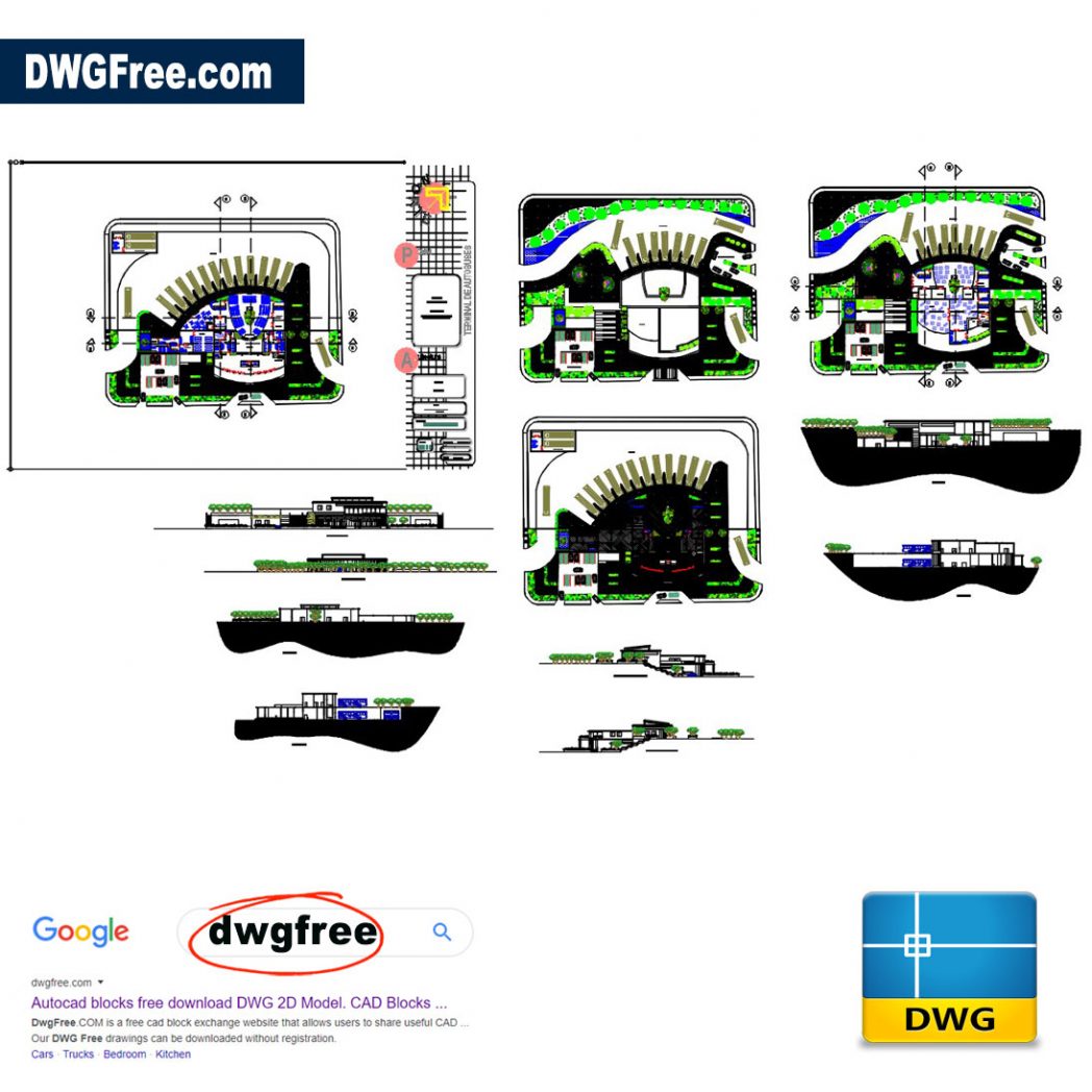 Download Gambar Autocad Terminal Bus Lengkap Nomer 13