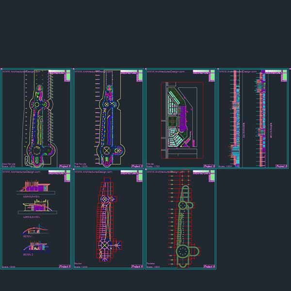 Detail Gambar Autocad Terminal Bus Lengkap Nomer 21