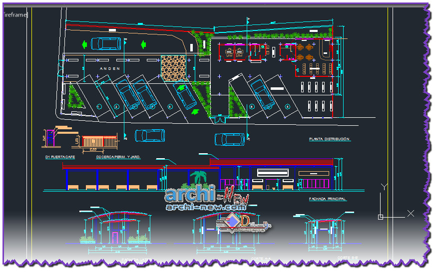 Detail Gambar Autocad Terminal Bus Lengkap Nomer 25