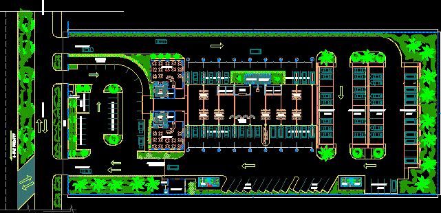 Detail Gambar Autocad Terminal Bus Lengkap Nomer 5