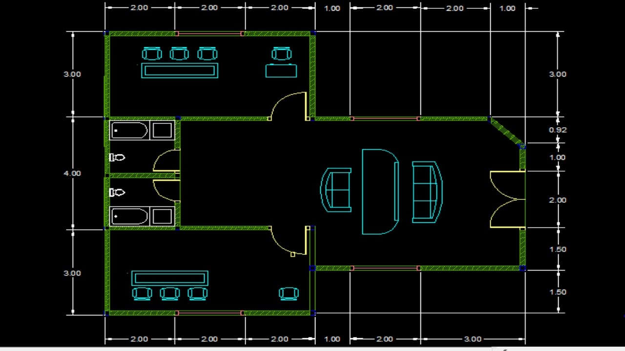 Detail Gambar Autocad Untuk Pemula Nomer 3