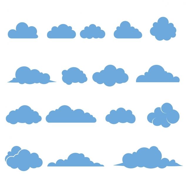 Detail Gambar Awan Vector Nomer 5