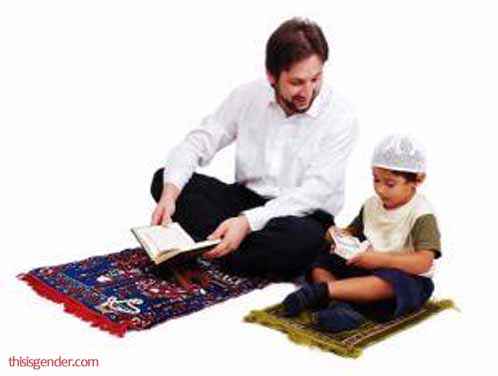 Detail Gambar Ayah Dan Anak Sholat Nomer 6