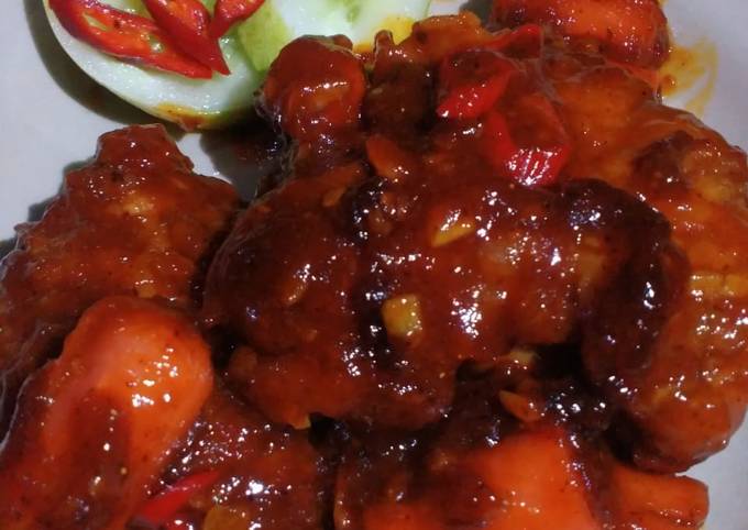 Detail Gambar Ayam Asam Manis Nomer 11