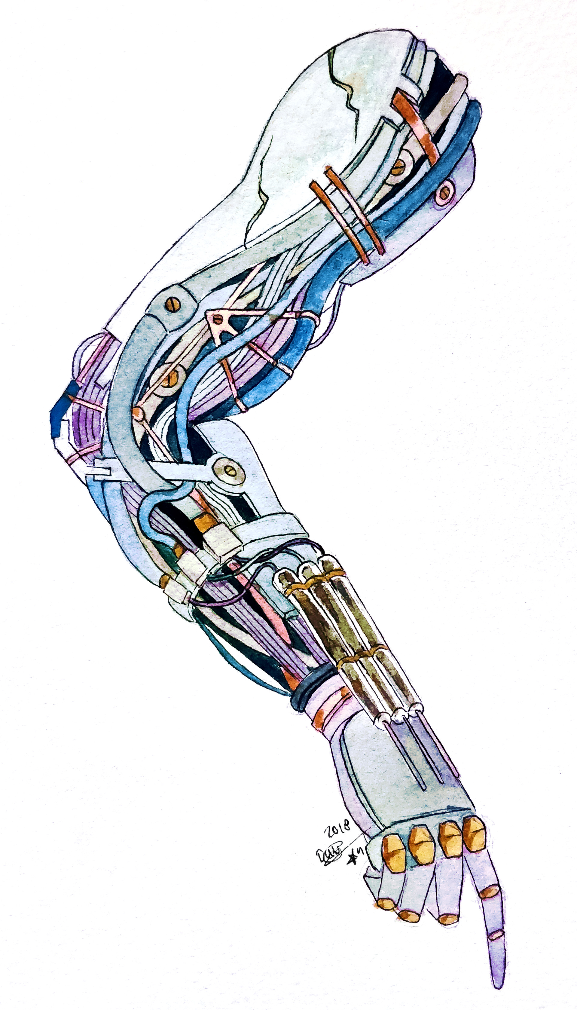 Detail Mechanical Arm Drawing Nomer 21