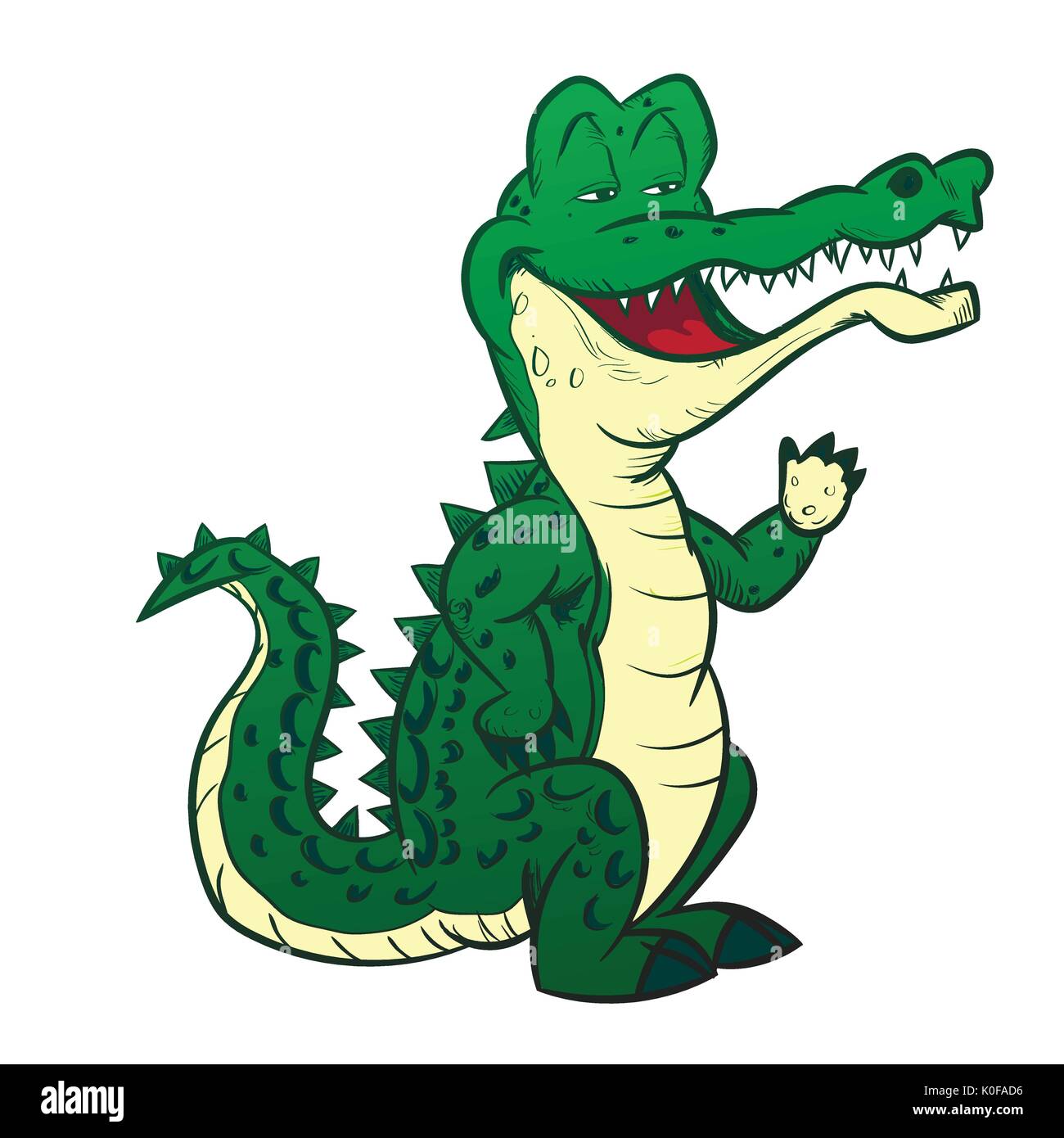 Detail Cartoon Crocodile Black And White Nomer 13