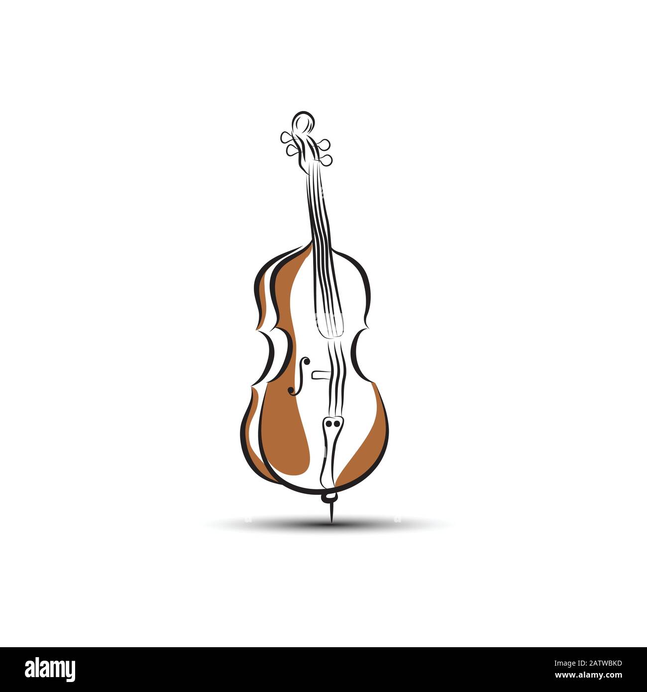 Detail Cello Abstract Art Nomer 8