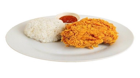 Detail Gambar Ayam Crispy Dan Nasi Nomer 3