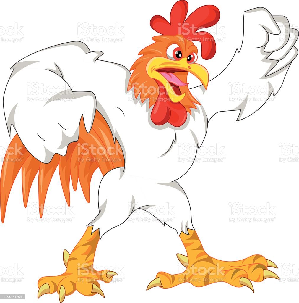 Detail Gambar Ayam Jago Kartun Lucu Nomer 6