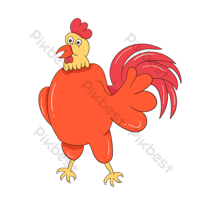 Detail Gambar Ayam Jago Kartun Lucu Nomer 9