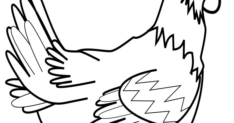 Detail Gambar Ayam Kartun Hitam Putih Nomer 27