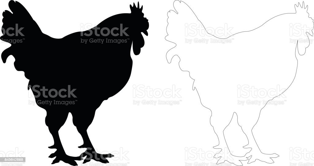 Detail Gambar Ayam Siluet Nomer 25