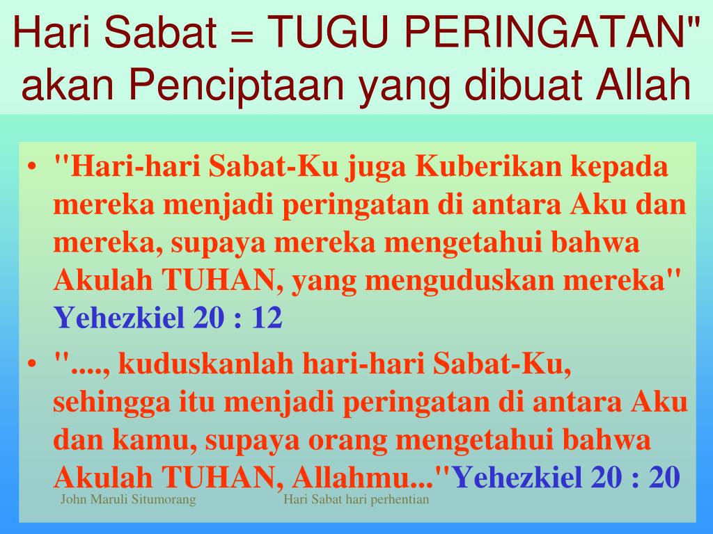 Detail Gambar Ayat Mengenai Hari Sabat Nomer 9