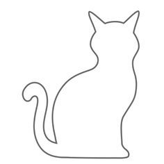 Detail Schablone Katze Vorlage Zum Ausschneiden Koleksi Nomer 2