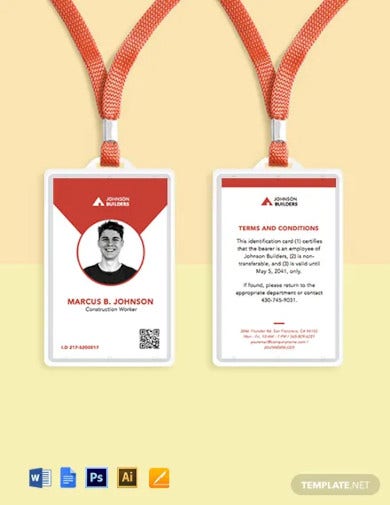 Detail Gambar Background Id Card Vertikal Nomer 10