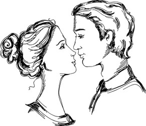 Detail Love Couple Sketch Nomer 8
