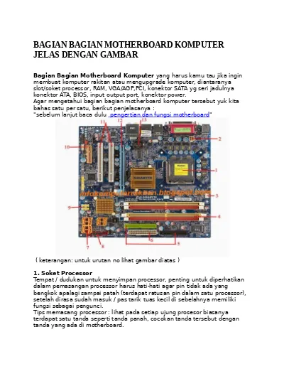 Detail Gambar Bagian Bagian Motherboard Nomer 16