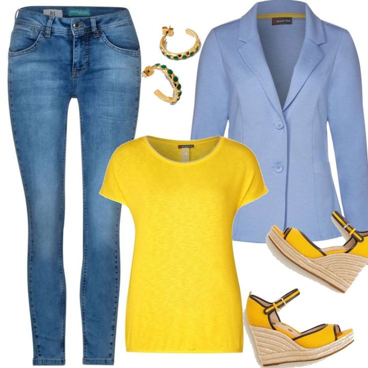 Detail Outfit Blaue Jeans Damen Nomer 15