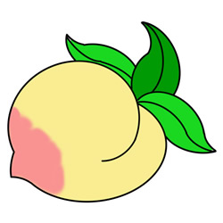 Detail Peach Drawing Nomer 21