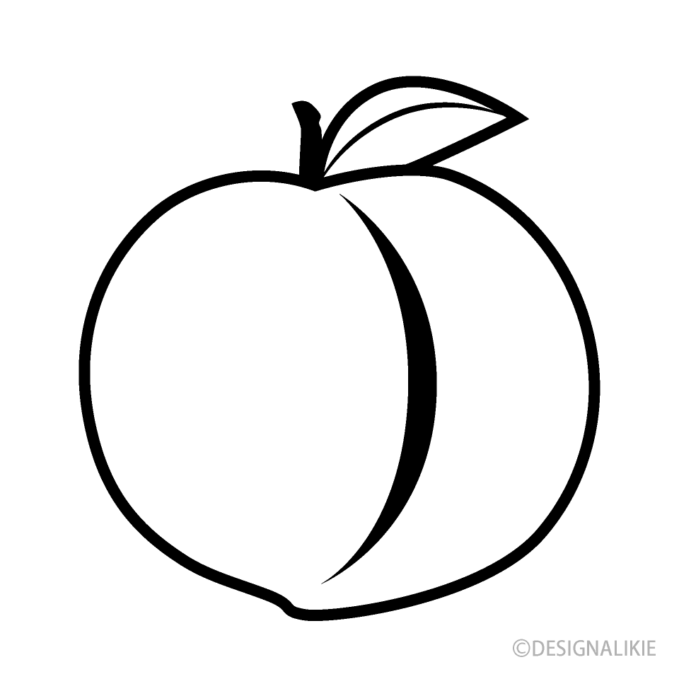 Detail Peach Drawing Nomer 6