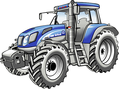 Detail Der Blaue Traktor Nomer 4