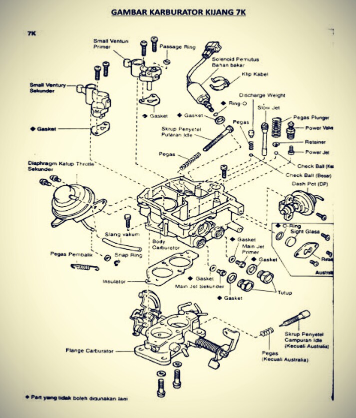 Detail Gambar Bagian Karburator Nomer 26