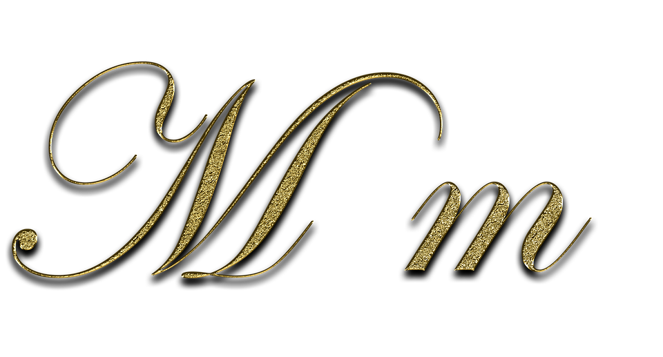 Detail Buchstabe M Schriftzug Nomer 5